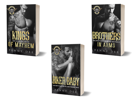 Kings of Mayhem MC Original Chapter Paperback Bundle Book 1 - 3